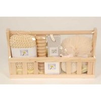 Badset in houten rekje 5-delig