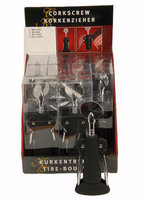 Kurkentrekker met houder zwart