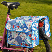 Dubbele fietstas PE 2 assorti