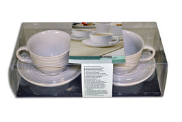 Set a 2 koffiekopjes rib