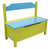 Kinderbank met opbergruimte lime/bleu Kinderbank met opbergruimte lime/bleu
