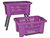Wasmand op poten lila Wasmand op poten lila