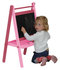 Schoolbord in roze of blauw_